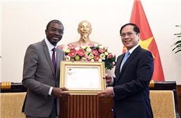 Phó Thủ tướng, Bộ trưởng Ngoại giao Bùi Thanh Sơn tiếp Giám đốc Trung tâm Di sản thế giới của UNESCO