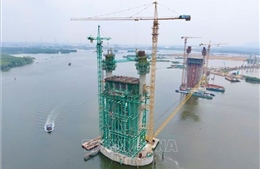 Hối hả thi công cầu Phước An trong mùa mưa