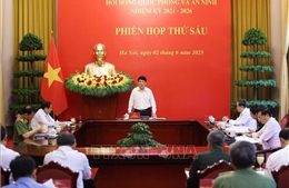 Chủ tịch nước Lương Cường chủ trì phiên họp thứ 6 Hội đồng Quốc phòng và An ninh