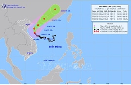Bão số 1 tăng cấp và di chuyển về hướng đảo Hải Nam (Trung Quốc)