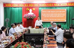 Ban Chính sách, chiến lược Trung ương kiểm tra bộ máy vận hành mới cấp phường, xã ở Ninh Thuận