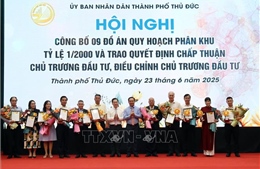 Công bố quy hoạch phân khu và trao quyết định đầu tư dự án ở thành phố Thủ Đức