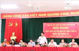 Cử tri Cần Thơ vui mừng trước những đổi thay của đất nước