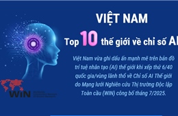 Việt Nam trong Top 10 thế giới về Chỉ số AI