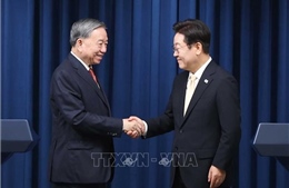 Tổng Bí thư Tô Lâm và Tổng thống Hàn Quốc Lee Jae Myung gặp gỡ báo chí