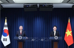 Tổng Bí thư Tô Lâm và Tổng thống Hàn Quốc Lee Jae Myung gặp gỡ báo chí