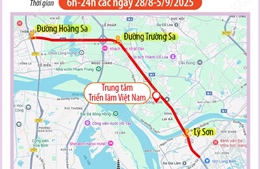 Hà Nội: Phân luồng giao thông phục vụ Triển lãm thành tựu đất nước