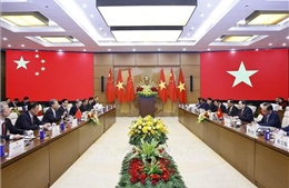 Chủ tịch Quốc hội Trần Thanh Mẫn hội đàm với Ủy viên trưởng Nhân đại toàn quốc Trung Quốc Triệu Lạc Tế