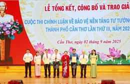 Trao giải Cuộc thi chính luận về bảo vệ nền tảng tư tưởng của Đảng thành phố Cần Thơ