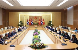 Thủ tướng Phạm Minh Chính hội kiến Bí thư thứ Nhất, Chủ tịch Cuba Miguel Diaz Canel