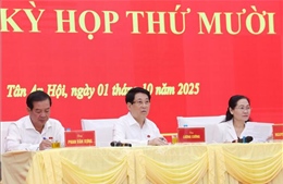 Chủ tịch nước Lương Cường tiếp xúc cử tri 11 xã của TP Hồ Chí Minh