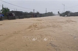 Hà Tĩnh mưa lớn gây ngập lụt cục bộ ở một số địa phương