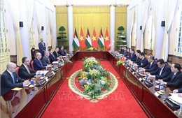 Chủ tịch nước Lương Cường hội đàm với Quốc vương Jordan