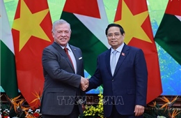 Thủ tướng Phạm Minh Chính hội kiến Quốc vương Jordan