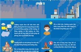 Các biện pháp dự phòng, bảo vệ sức khỏe chung