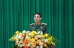 Đại tướng Phan Văn Giang tiếp xúc cử tri tại tỉnh Thái Nguyên