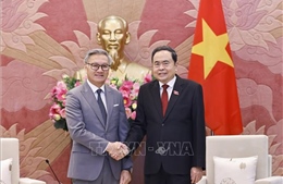 Chủ tịch Quốc hội Trần Thanh Mẫn tiếp Bộ trưởng Ngoại giao Lào