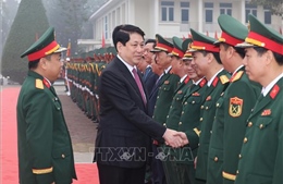 Chủ tịch nước Lương Cường thăm, chúc Tết Quân khu 2 và Sư đoàn 316