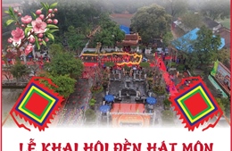 Lễ khai hội Đền Hát Môn: Âm vang hào khí Hai Bà Trưng