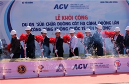 Khởi công sửa chữa đường cất hạ cánh, đường lăn sân bay Liên Khương