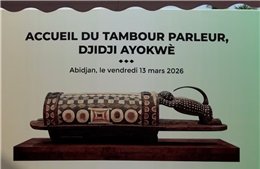 Sự trở về của chiếc trống truyền tin Djidji Ayokwè sau hơn 100 năm lưu lạc