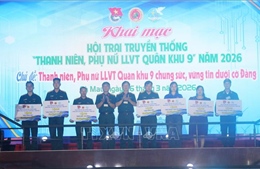 Hội trại truyền thống 'Thanh niên, Phụ nữ lực lượng vũ trang Quân khu 9'