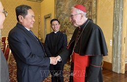 Chủ tịch Quốc hội Trần Thanh Mẫn gặp Thủ tướng Tòa thánh Vatican