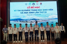 306 giải chính thức được trao tại Olympic Toán học sinh viên toàn quốc lần thứ 32