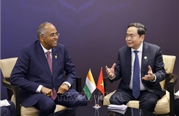 Chủ tịch Quốc hội Trần Thanh Mẫn gặp Chủ tịch Quốc hội Côte d'Ivoire