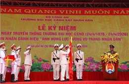 Trường Đại học Cảnh sát nhân dân đón nhận danh hiệu Anh hùng Lực lượng vũ trang nhân dân