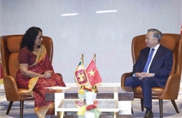 Tổng Bí thư, Chủ tịch nước Tô Lâm hội kiến Thủ tướng Sri Lanka Harini Amarasuriya