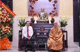 Chủ tịch Quốc hội Trần Thanh Mẫn chúc mừng Đại lễ Phật đản tại TP Hồ Chí Minh