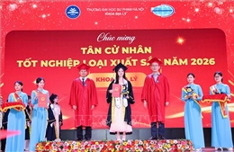 Trường Đại học Sư phạm Hà Nội trao bằng cử nhân tốt nghiệp năm 2026