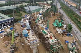 Hà Nội điều chỉnh tổ chức giao thông phục vụ thi công đường Vành đai 3,5 với Đại lộ Thăng Long