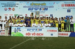 Đội Sông Lam Nghệ An giành cúp vô địch Giải Bóng đá thiếu niên (U13) toàn quốc