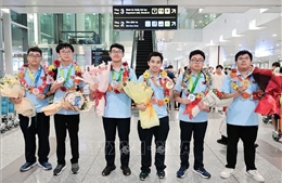 Đoàn Việt Nam trở về sau Kỳ thi Olympic Toán học Quốc tế (IMO) 2026