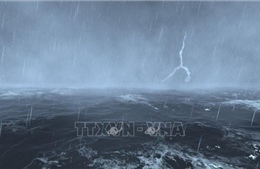 Áp thấp nhiệt đới giữ nguyên cường độ trên vùng biển phía Tây đảo Hải Nam (Trung Quốc)