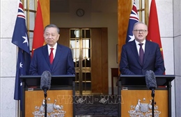 Tổng Bí thư, Chủ tịch nước Tô Lâm và Thủ tướng Australia gặp gỡ báo chí