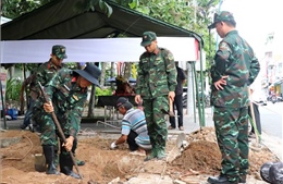 Tổ chức tìm kiếm, quy tập hài cốt liệt sĩ tại Công viên thành phố Vĩnh Long