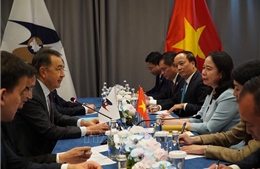 Phó Chủ tịch nước Võ Thị Ánh Xuân tiếp xúc song phương, gặp gỡ cộng đồng người Việt ở Bishkek