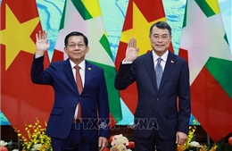 Thủ tướng Lê Minh Hưng hội kiến Tổng thống Myanmar