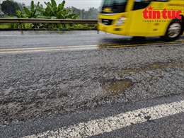 Khẩn trương sửa chữa mặt đường toàn tuyến cao tốc Nội Bài - Lào Cai