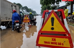 Nhiều hầm chui Đại lộ Thăng Long vẫn còn ngập nước