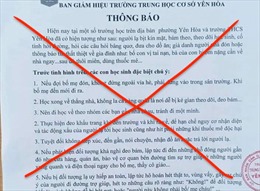 Bác bỏ thông tin học sinh lớp 7 ở Hà Nội bị đánh thuốc mê