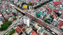 Hà Nội: Gấp rút thi công cầu vượt cạn trên tuyến đường nghìn tỷ 
