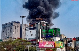 Công an TP Hà Nội thông tin về vụ cháy ở nút giao Ô Chợ Dừa