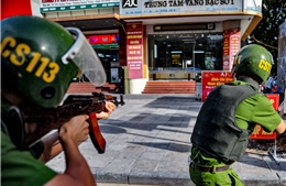  52 chủ tiệm vàng tại Hà Đông (Hà Nội) tham gia diễn tập trấn áp tội phạm