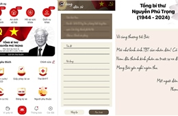 Bày tỏ lòng cảm kích và biết ơn Tổng Bí thư Nguyễn Phú Trọng qua sổ tang điện tử