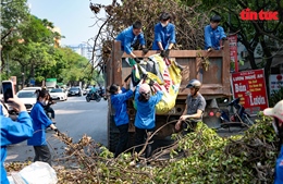 Hà Nội: Phường Đại Kim tổng vệ sinh sau bão Yagi