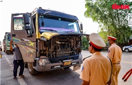 Tước phù hiệu, phạt hàng chục triệu đồng với xe quá tải ở cửa ngõ Thủ đô Hà Nội